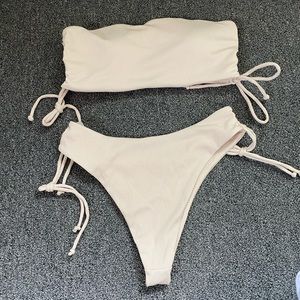 SHEIN nude bikini set size small